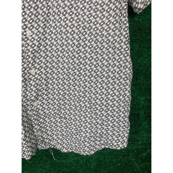 Denim & Flower Ricky Singh Short Sleeve Button Down Shirt Men's Size L Casual - Picture 9 of 16